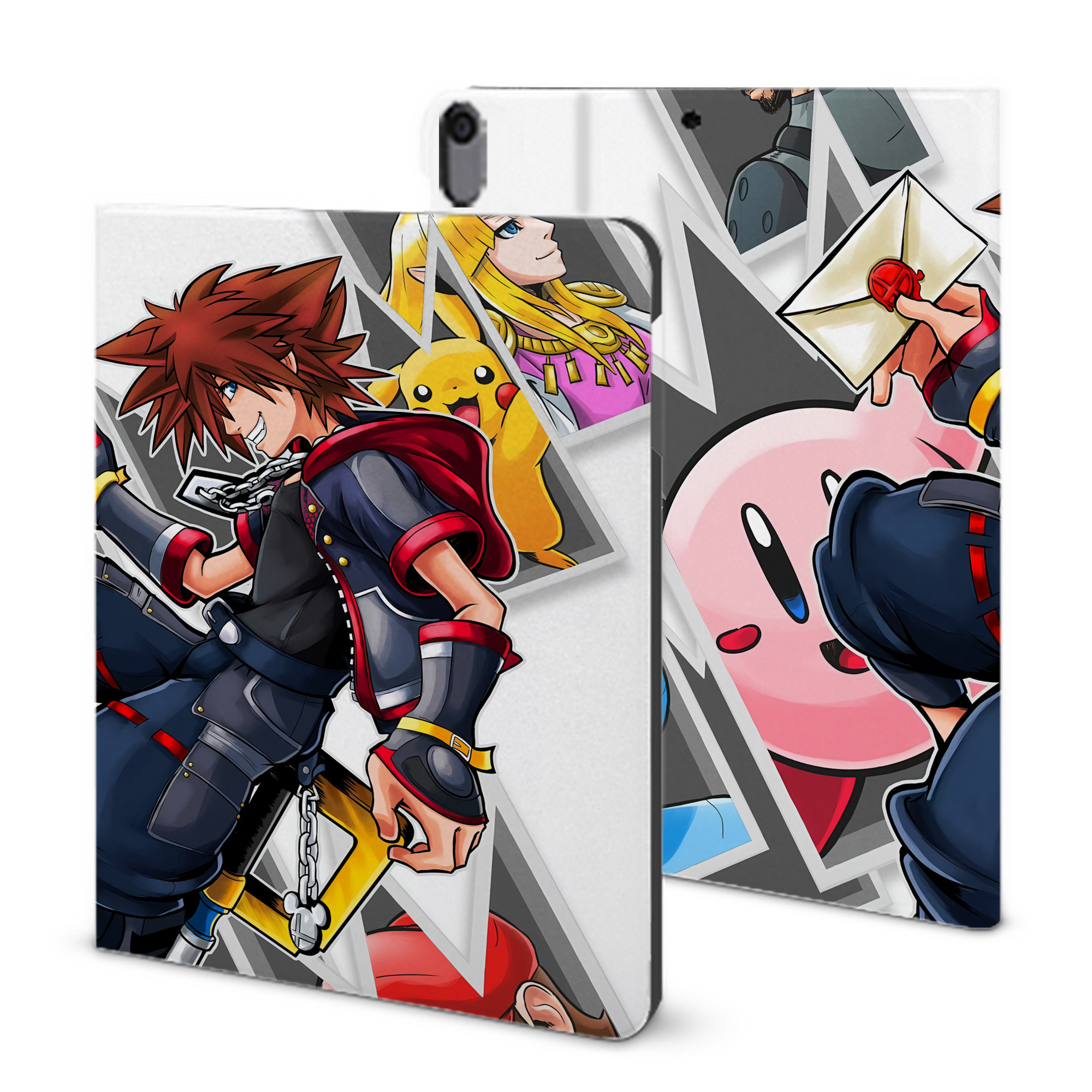 （画像用） ポケットモンスター Pokémon IPad ケース ブック型 PUレザー TPU 耐衝撃 軽量 薄型 ペン収納なし 全面保護 IPad 各モデル対応